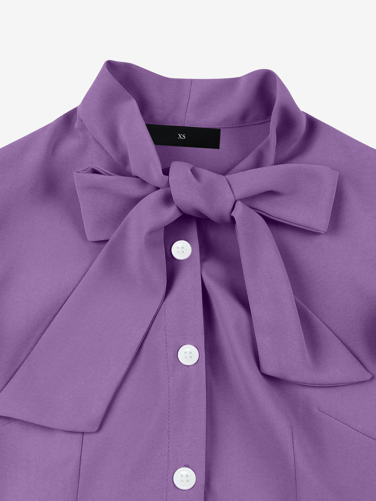 Retro Bow-Tie Ruffle Sleeve A-Line Midi Dress