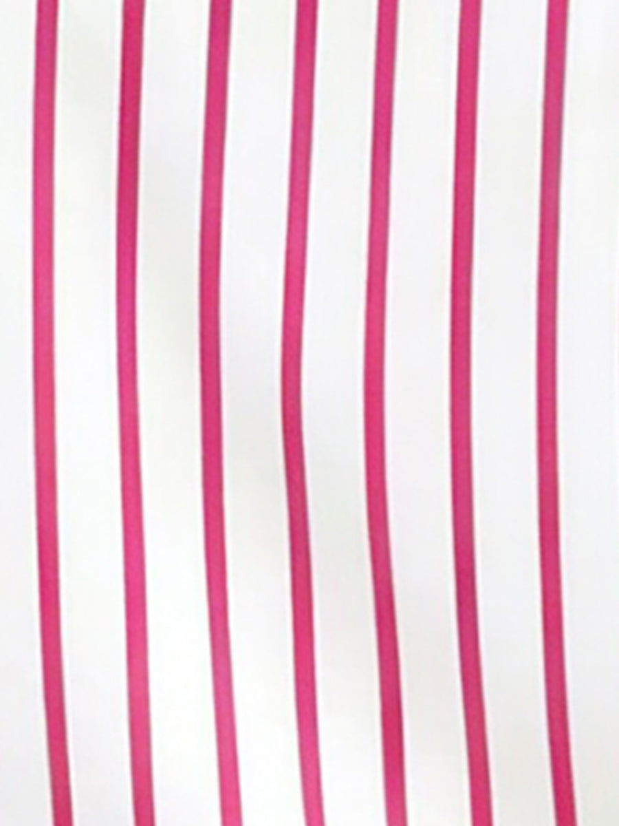 Casual Drop-Shoulder Striped Short Sleeves Blouse