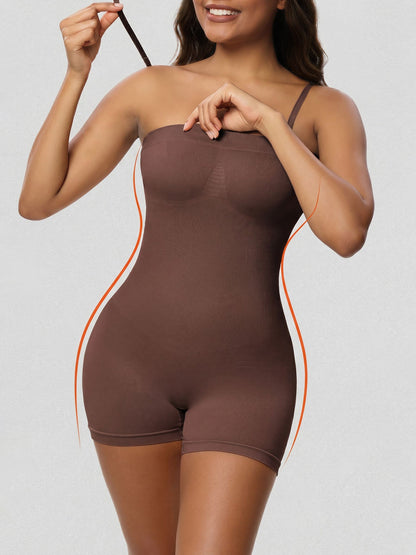 Removable Straps Solid Color Sleeveless Leotard