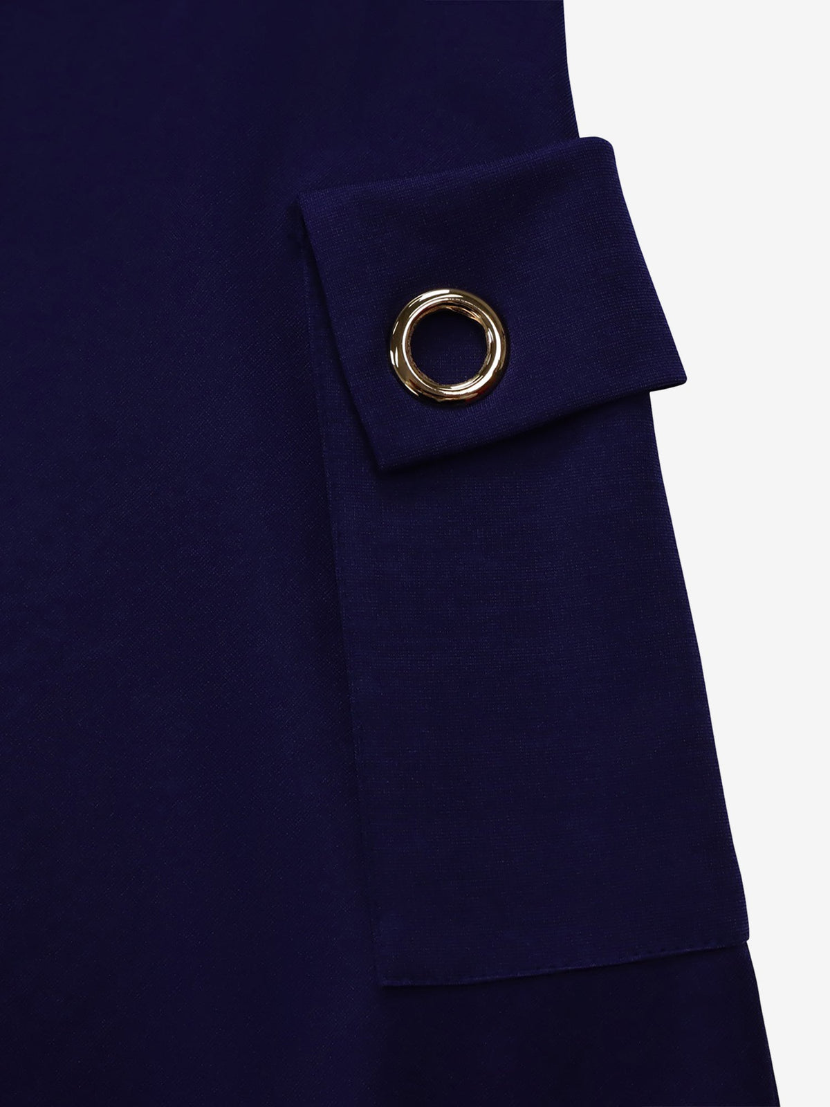 Notched Lapel Belted Pocketed Midi A-Line Dress