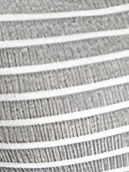 Striped Long Sleeve Button Down Lace Knit Top