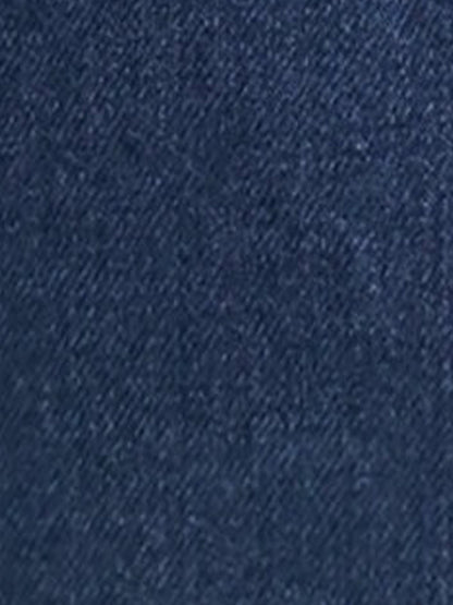 Button Front Tie Back Waist Denim Mini Dress