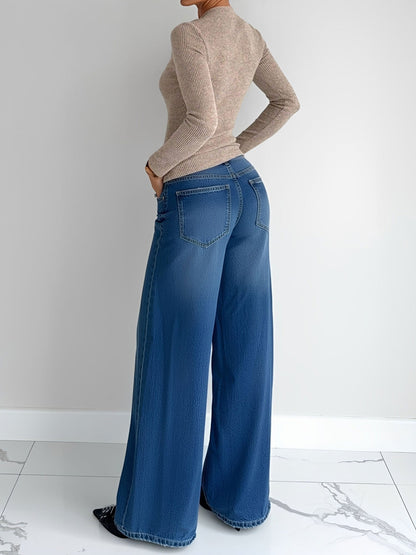 Metal Buckle Ruched Long Sleeves Slim Fit Top