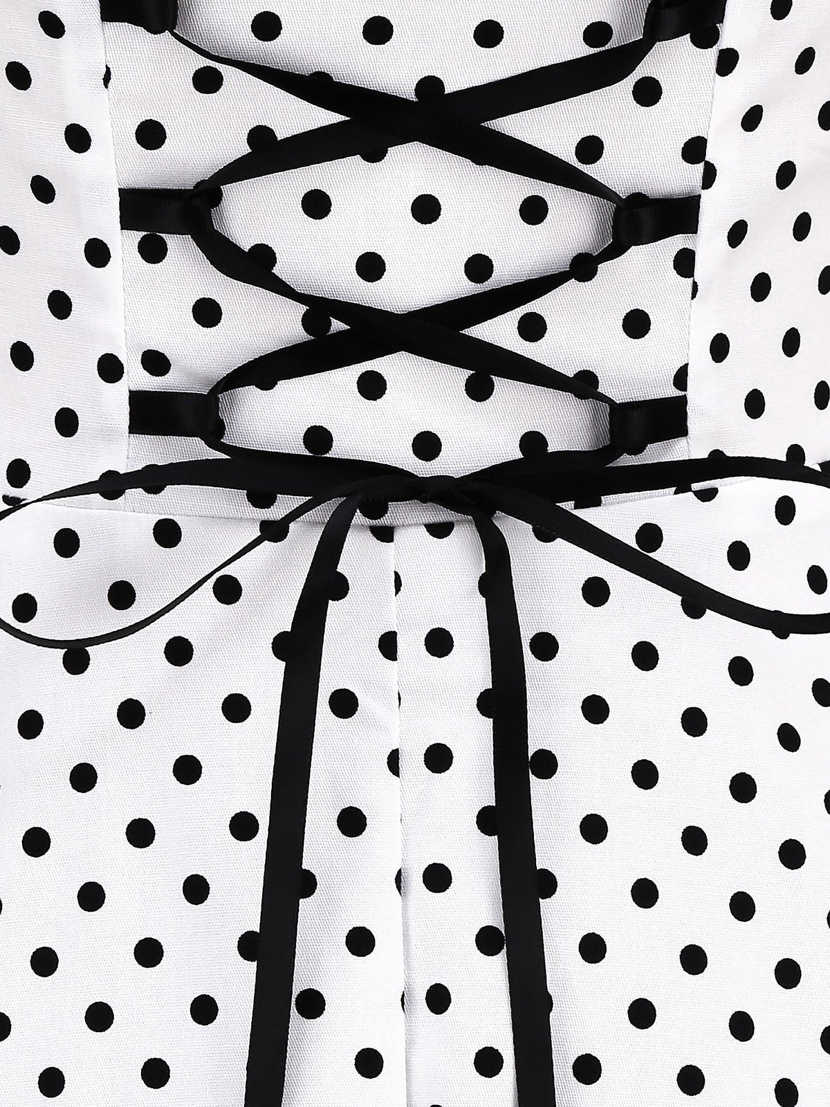 Vintage Polka Dot Halter Neck Backless Swing Dress