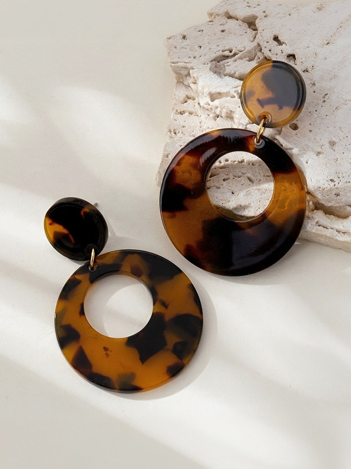 Minimalist Round Shape Acrylic Earrings