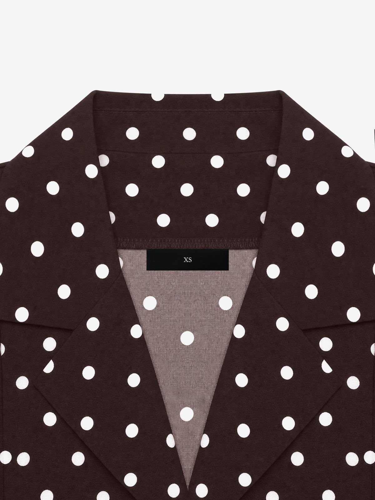 Polka Dots Puff Long Sleeves Tie Waist A-Line Shirt Dress