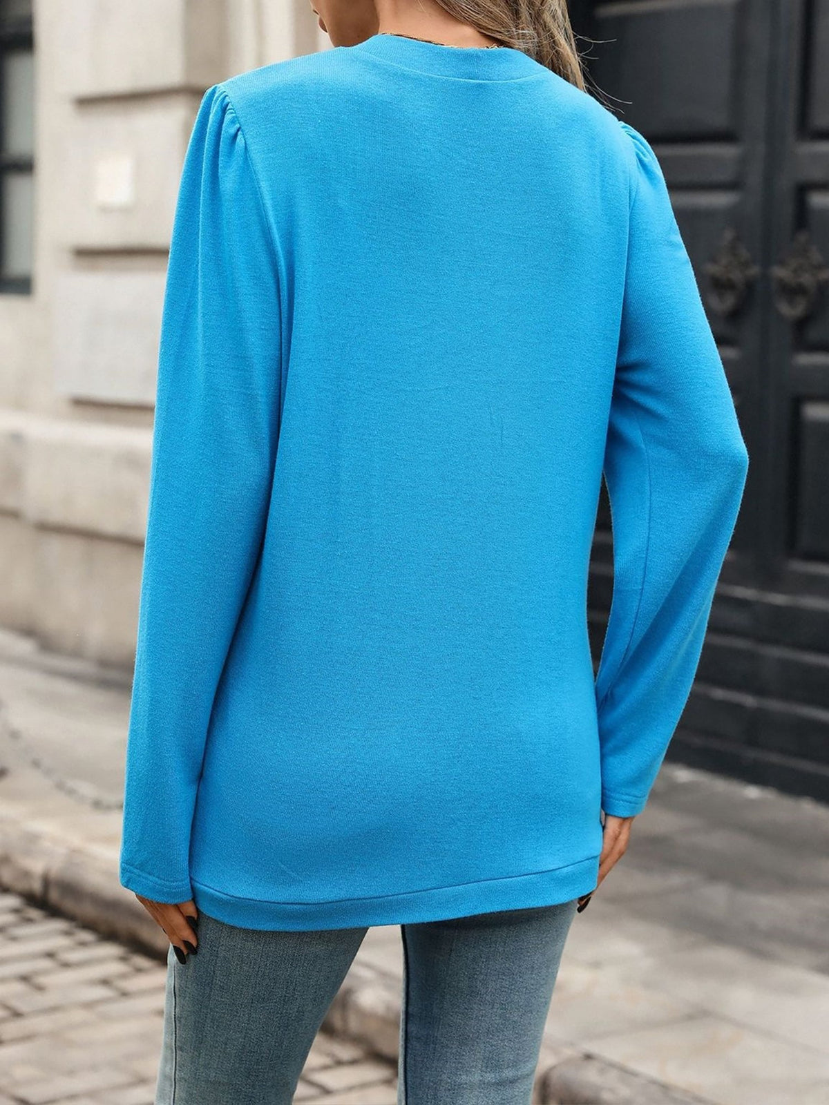 Solid Color Knitted Long Sleeve Casual Cardigan